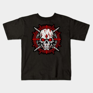 Gothic Grin Skull Kids T-Shirt